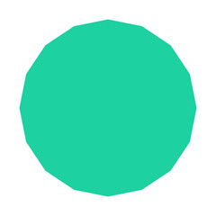 Polygon Shape 16 sides #377