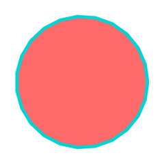 Polygon Shape 23 sides #412