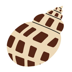 Shellfish 2 cute on a White background, vector illustration.