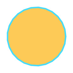 Polygon Shape 25 sides #414