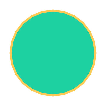 Polygon Shape 24 sides #413