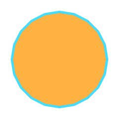 Polygon Shape 20 sides #493