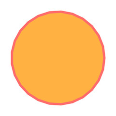 Polygon Shape 25 sides #50