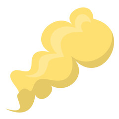 Abstract yellow and cream swirls creating a soft, dreamy background for design use