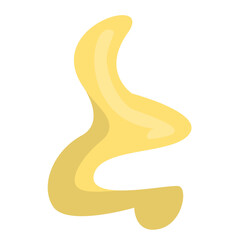 Abstract illustration of flowing shapes in yellow tones, creating a vibrant and dynamic background