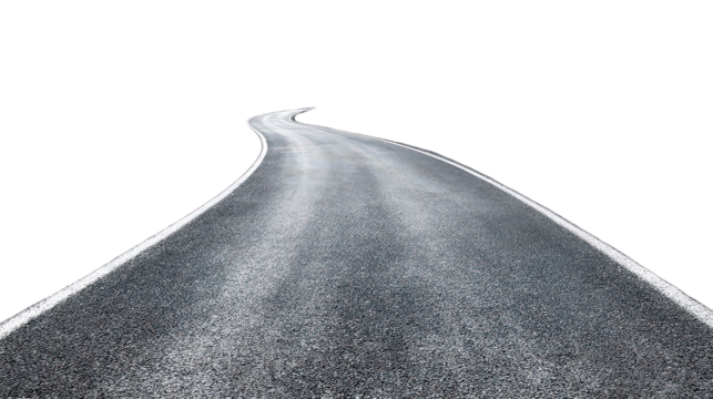 Winding Road at Night with Sparkling Texture