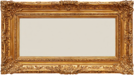 Ornate Gold Frame with Intricate Detail