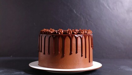 Decadent Chocolate Drip Cake with Rich Ganache and Swirled Frosting