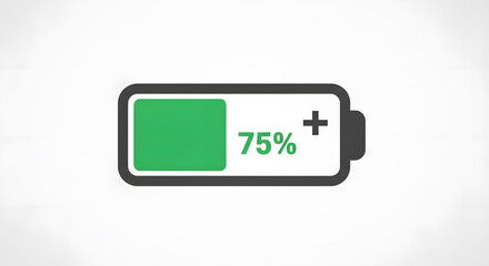 75% Battery Life Indicator