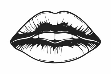 Obraz premium vector illustration of lips