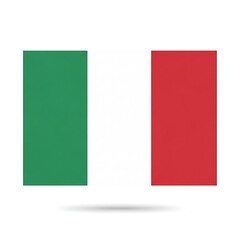 Elegant Italian flag waving, symbolizing national pride and cultural heritage with its vibrant colors