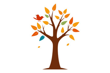 autumn tree vector