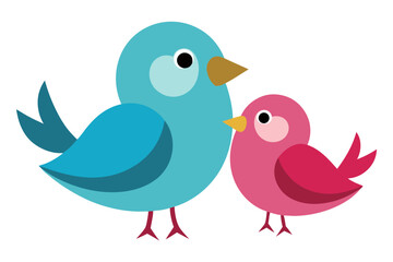 two birds on a branch