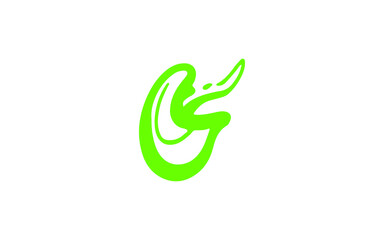 Obraz premium vector illustration of an abstract symbol with green background doodle.