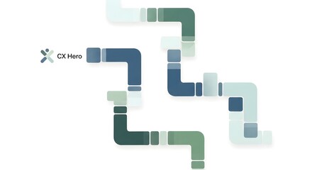 Abstract Digital Circuit Pattern in Blue Green Shades on White Background