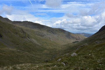 Valey Between Two Peaks in England