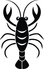 vector illustration of a black scorpion