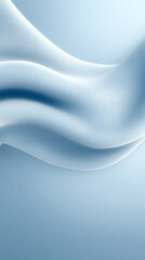 A blue and white background with a blue and white fabric. The fabric is flowing and has a wave-like pattern
