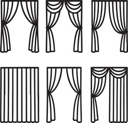 Abstract geometric shape silhouette isolated on white background