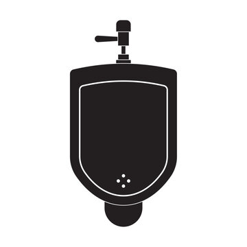 urinal toilet flat icon vector