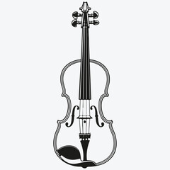 Fototapeta premium violin sketch illustration vector