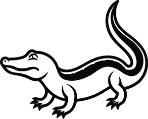 vector illustration of a cartoon dragon