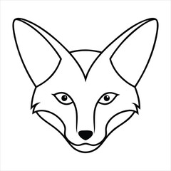 vector illustration of a fox