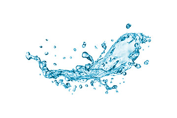 Water Splash on White Background | Clean Isolated Splash Effect