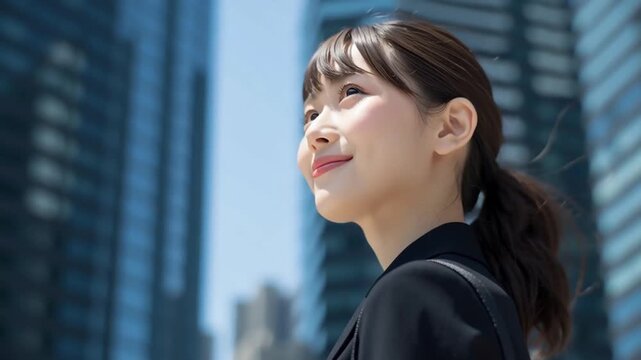 向上心のある若手社員のイメージ動画