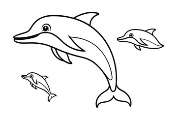 Fototapeta premium dolphin vector illustration