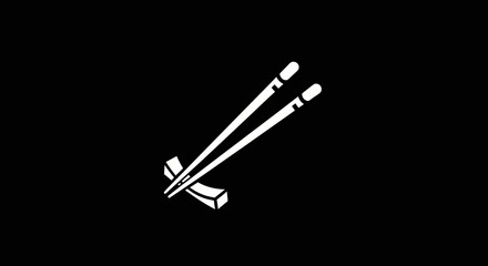 Pair of Chopsticks on a Resting Block.