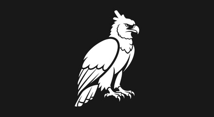 Majestic Harpy Eagle Profile Powerful Bird of Prey.