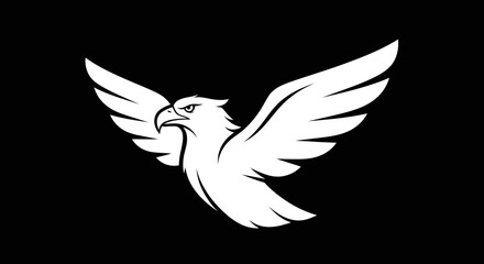 Majestic eagle soaring with outstretched wings a symbol of freedom and power.