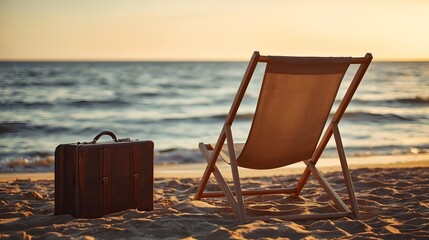 beach background with a sunrise view