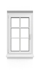 Obraz premium White window on a white background