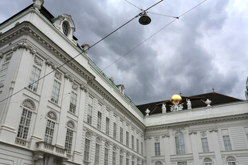 Façade du Palais du Hofburg à Vienne en Autriche