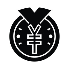Currency Yen Icon Simple Flat Design