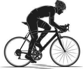 Naklejka premium Bike Rider Sports Vector Illustration