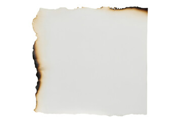 Obraz premium A textured, burnt paper with a weathered edge, perfect for backgrounds or artistic projects. Ideal for conveying themes of nostalgia and history.