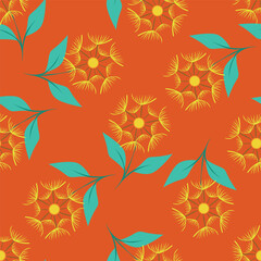 autumn leaves seamless pattern