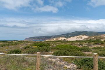 Überblick über die Wanderdüne Duna de Cresmina, Portugal