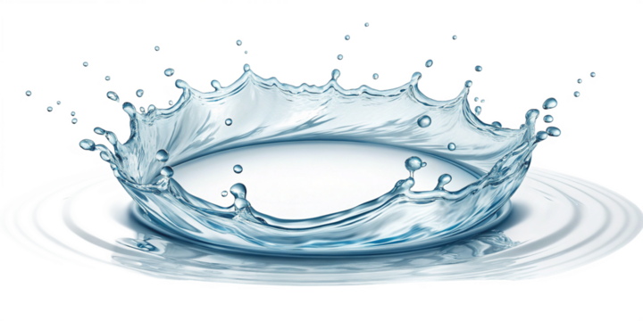 Circular Water Splash Ring with Realistic Droplets and Transparent Background
High-Resolution Frozen Water Splash Forming a Perfect Circle