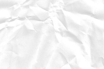 Abstract white textured surface with crinkled paper effect and subtle shadows on transparent background.