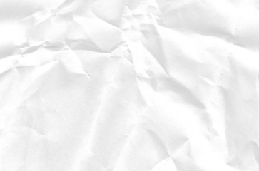 Abstract white textured surface with crinkled paper effect and subtle shadows on transparent background.
