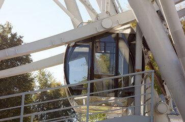 Ferris wheel, city park 