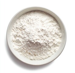 White flour in a white bowl (3)