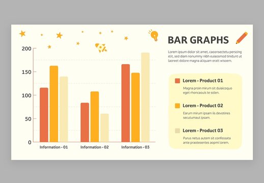 Bar Chart Graph Infographic with Cute Education Style for School Teachers