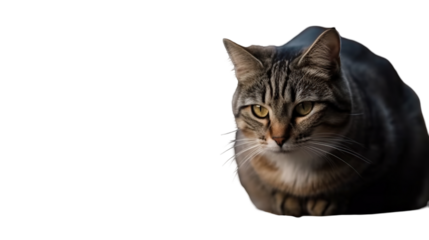 Close-up of a tabby cat