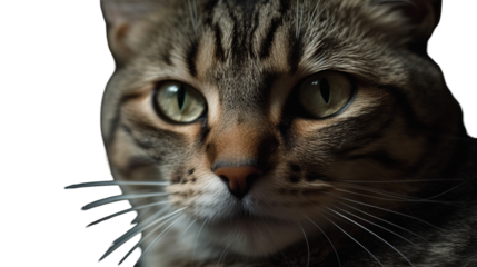 Close-up of a tabby cat's face (2)