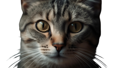 Close-up of a tabby cat's face